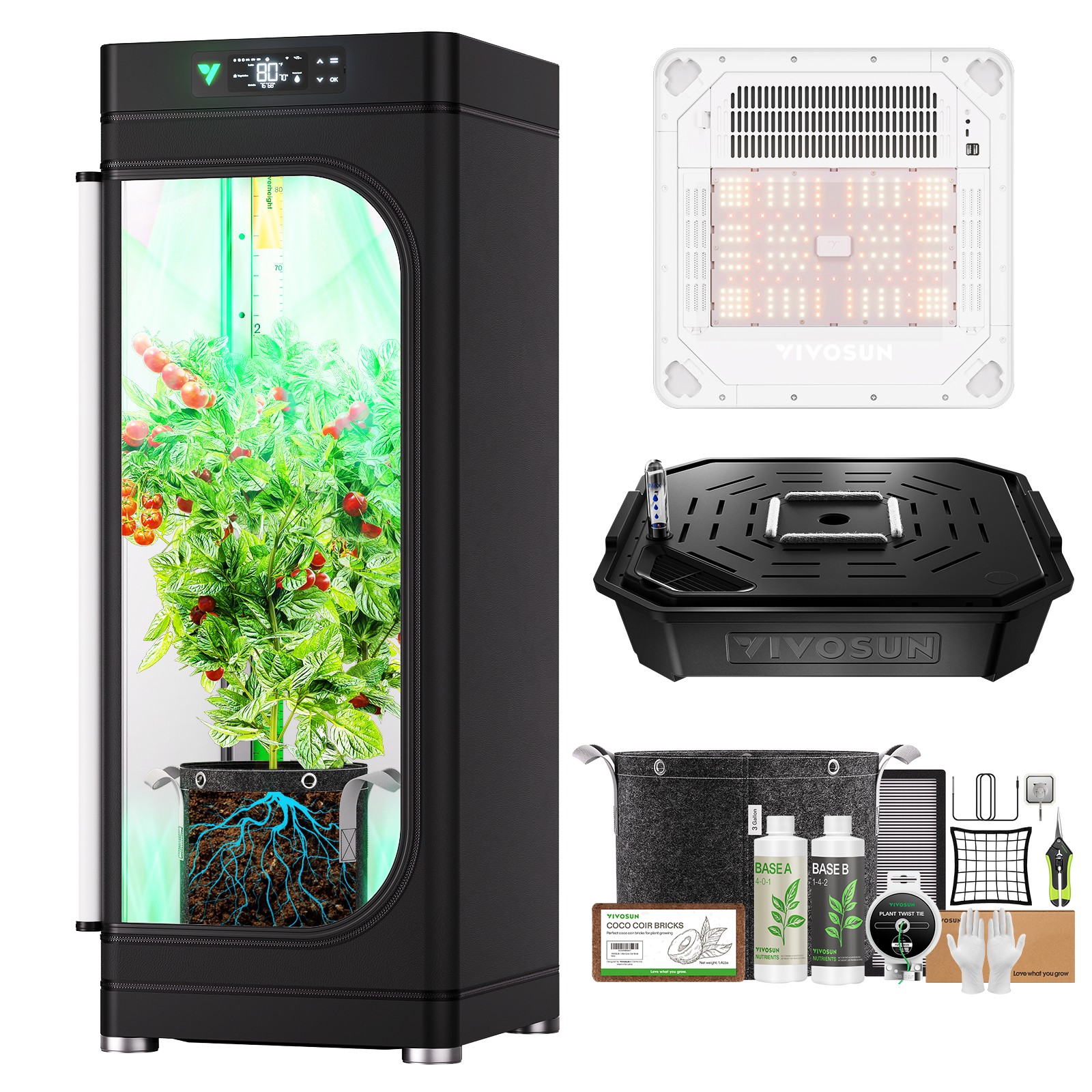 VIVOSUN VGrow Y18 Smart Grow Box Complete Grow Tent Kit for Hydroponics