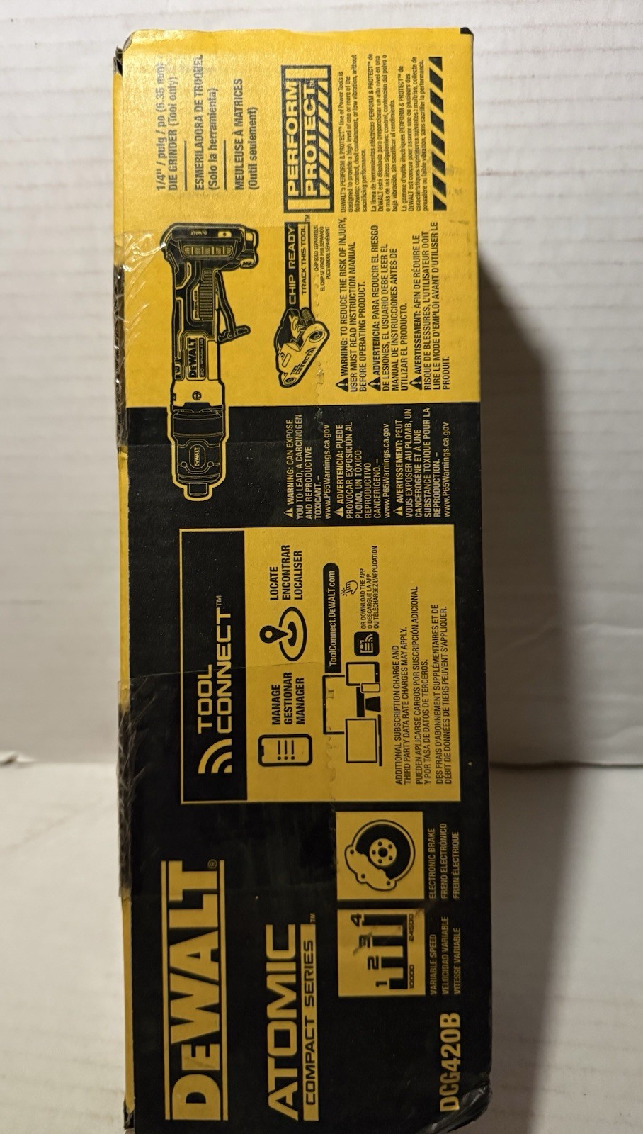 DEWALT ATOMIC 20V MAX Cordless Die Grinder with Paddle Switch (Tool Only) DEWALT ATOMIC 20V MAX Cordless Die Grinder with Paddle Switch (Tool Only)