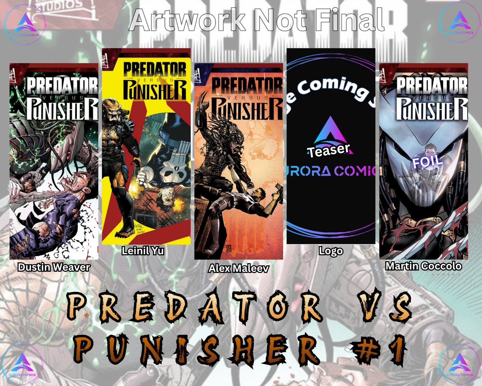 đŸŸ£Predator Vs Punisher #1 (5 Book Set) Presale 11/11/26 (FOC 9/21/26) đŸŸ£Predator Vs Punisher #1 (5 Book Set) Presale 11/11/26 (FOC 9/21/26)