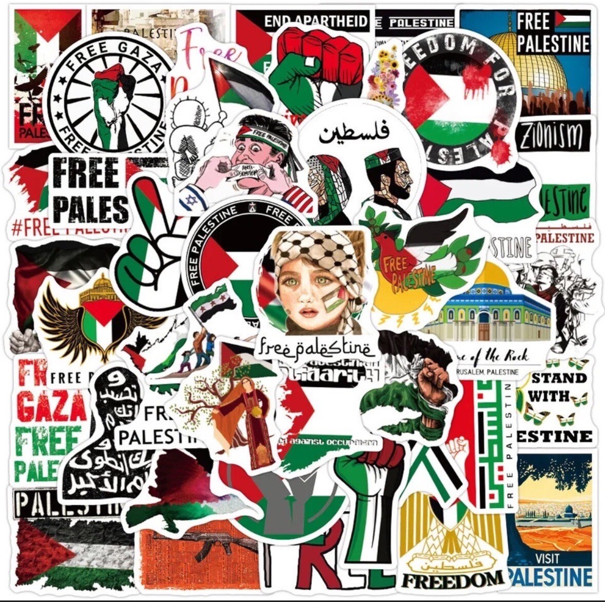 Assorted Palestine Stickers | Free Palestine | Save Gaza |Free Palestine sticker