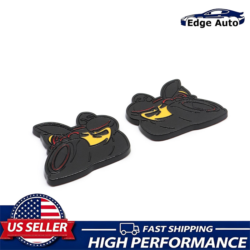2Pcs Scat Pack Emblems Badges For Challenger Charger 6.4L Super Bee Gloss Black 2Pcs Scat Pack Emblems Badges For Challenger Charger 6.4L Super Bee Gloss Black