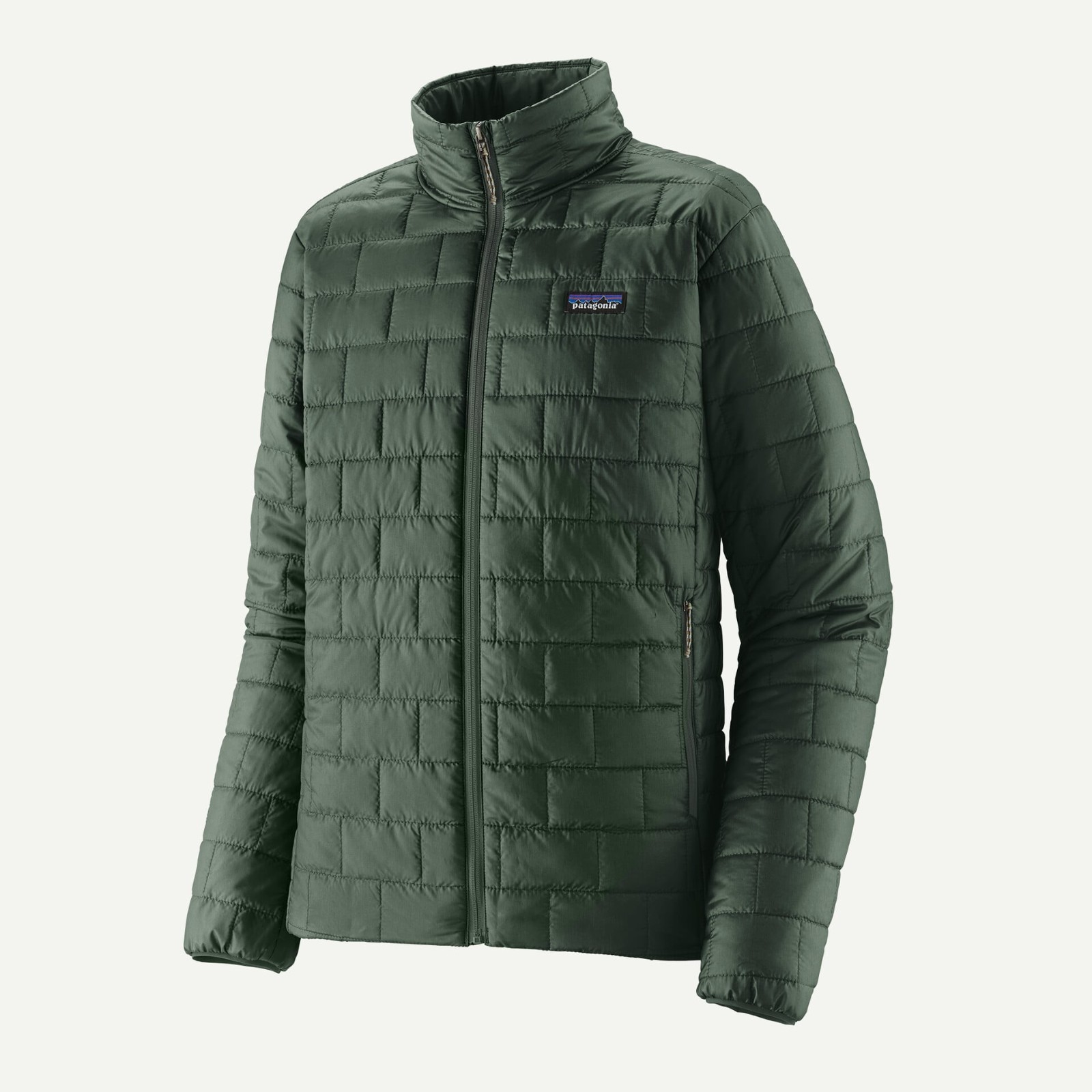 Patagoni Mens Nano Puff Insulated Jacket Lightweight Treeline Green NEW