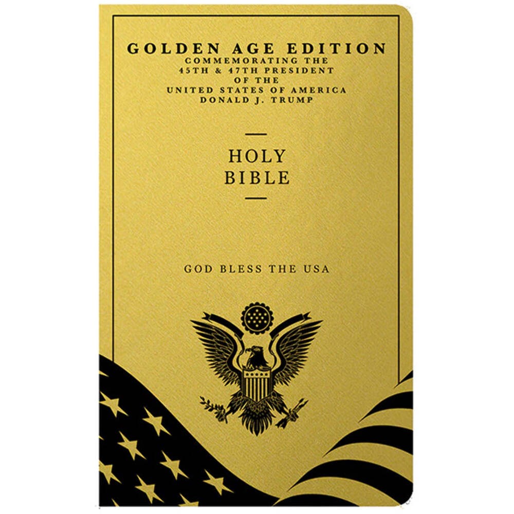 God Bless The USA Bible - Golden Age Edition - Endorsed by President Trump (NIB)