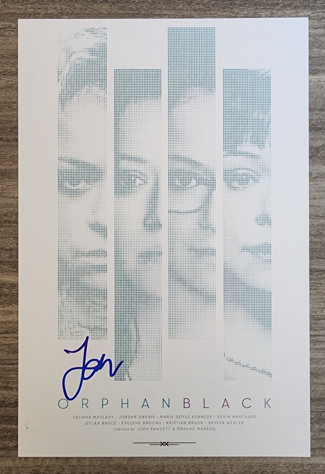 Tatiana Maslany Signed Orphan Black 12x18 Poster BBC America LEGEND RAD Tatiana Maslany Signed Orphan Black 12x18 Poster BBC America LEGEND RAD