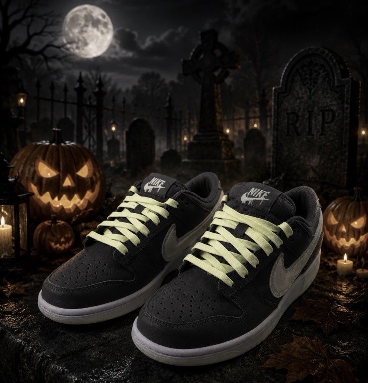 Nike Dunk Low Halloween Iron Grey Cool-Lime Ice Size 13C Nike Dunk Low Halloween Iron Grey Cool-Lime Ice Size 13C