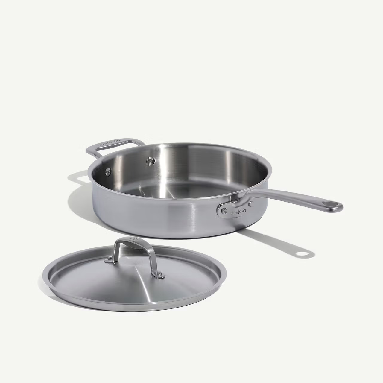 3.5 QT - Stainless Clad Saute Pan - Made In - Handle Finish Stainless