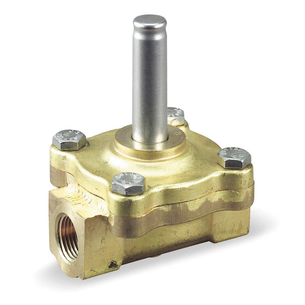 DAYTON 008607 Solenoid Valve,2-Way,NC,Air,Steam,Water 4A776