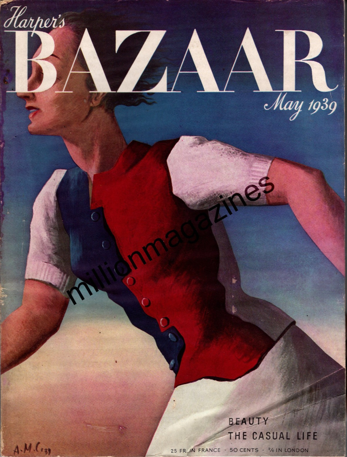 1939 Harper\'s Bazaar May-Schiaparelli Jewels; Hedy Lamarr; Joan Bennett; Miranda