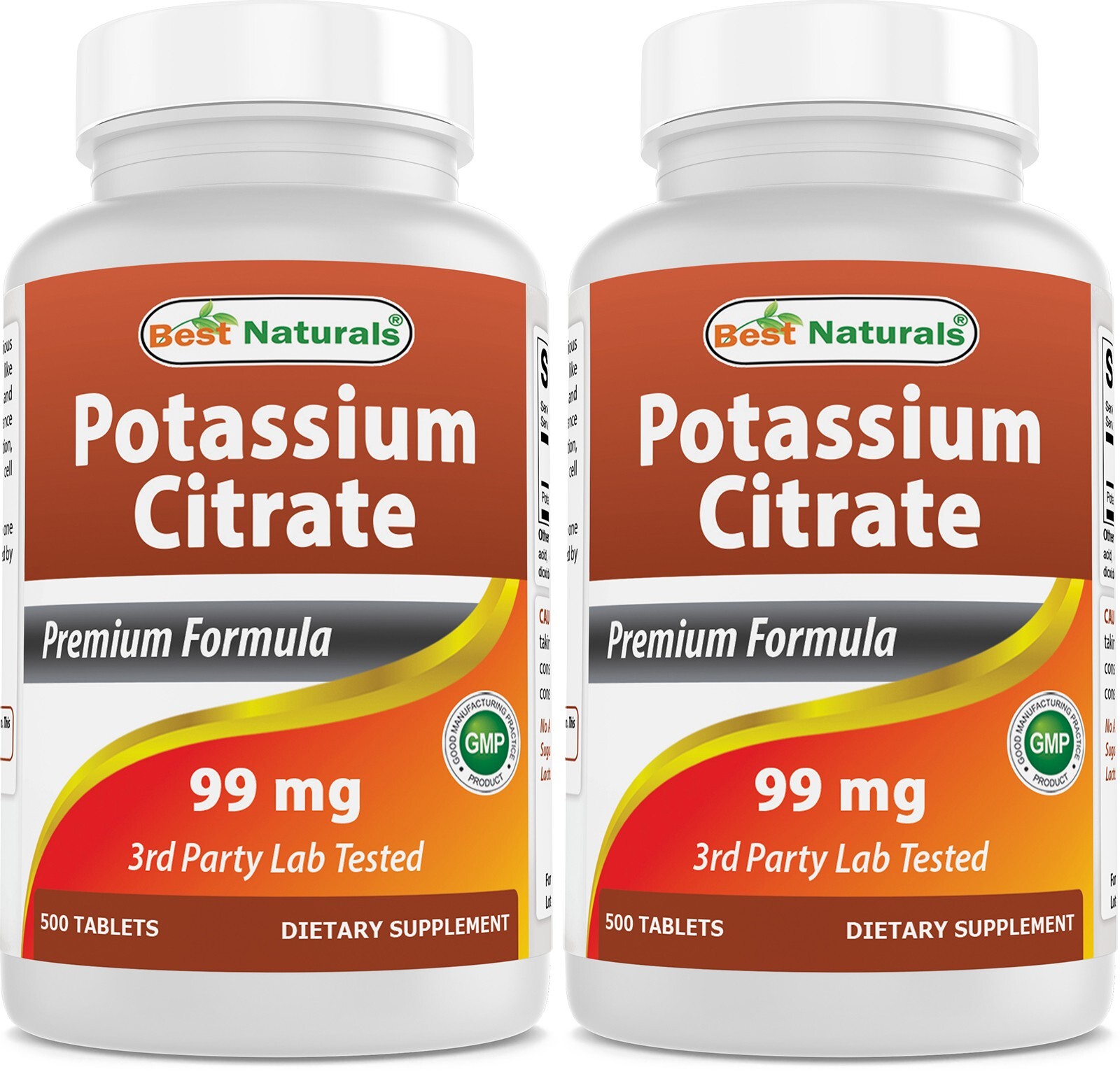 2 Pack Best Naturals Potassium Citrate 99 mg 500 Tablets 2 Pack Best Naturals Potassium Citrate 99 mg 500 Tablets