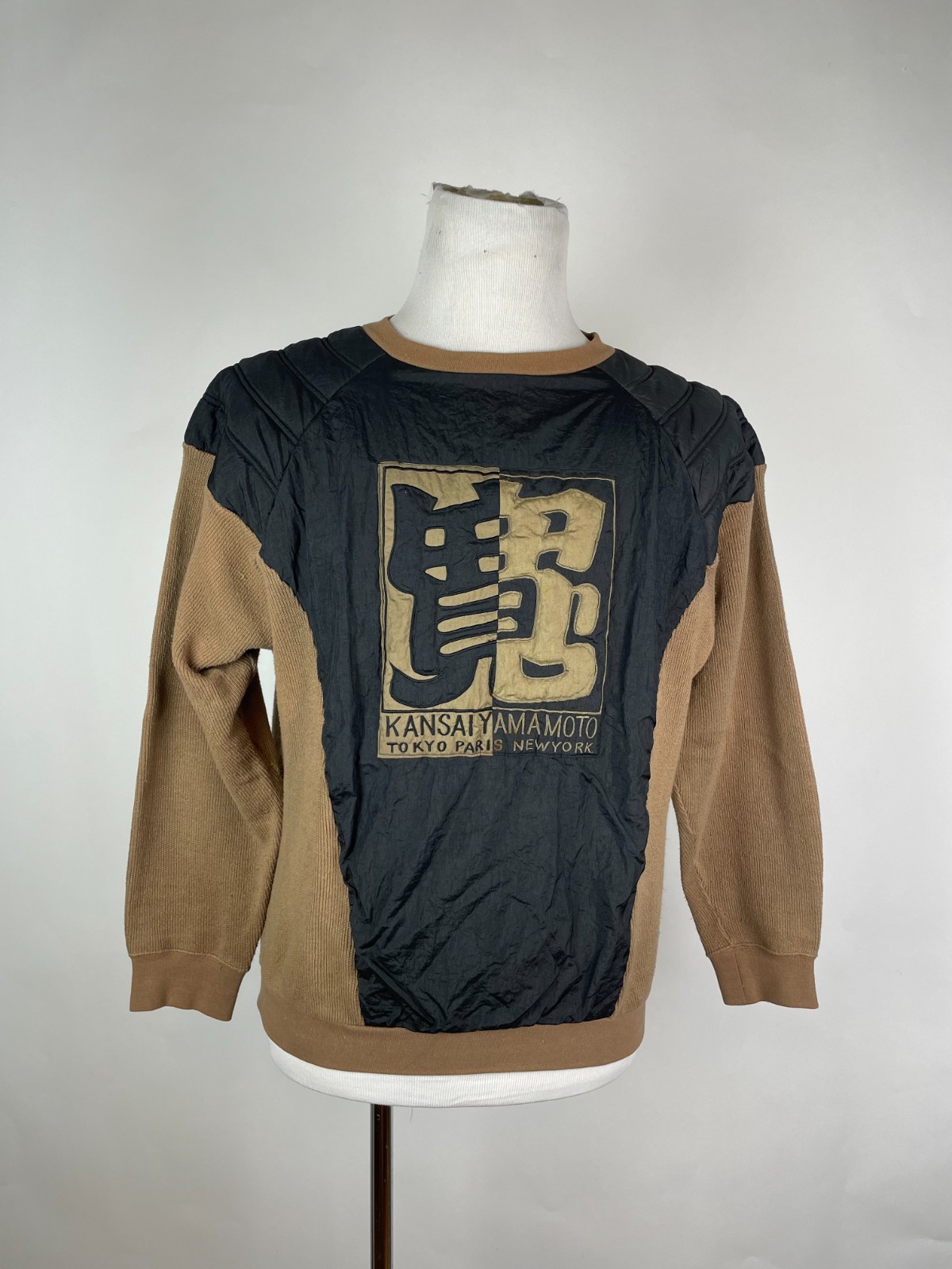 Vintage Kansai Man Kansai Yamamoto Sweatshirt Padded Shoulders L Vintage Kansai Man Kansai Yamamoto Sweatshirt Padded Shoulders L