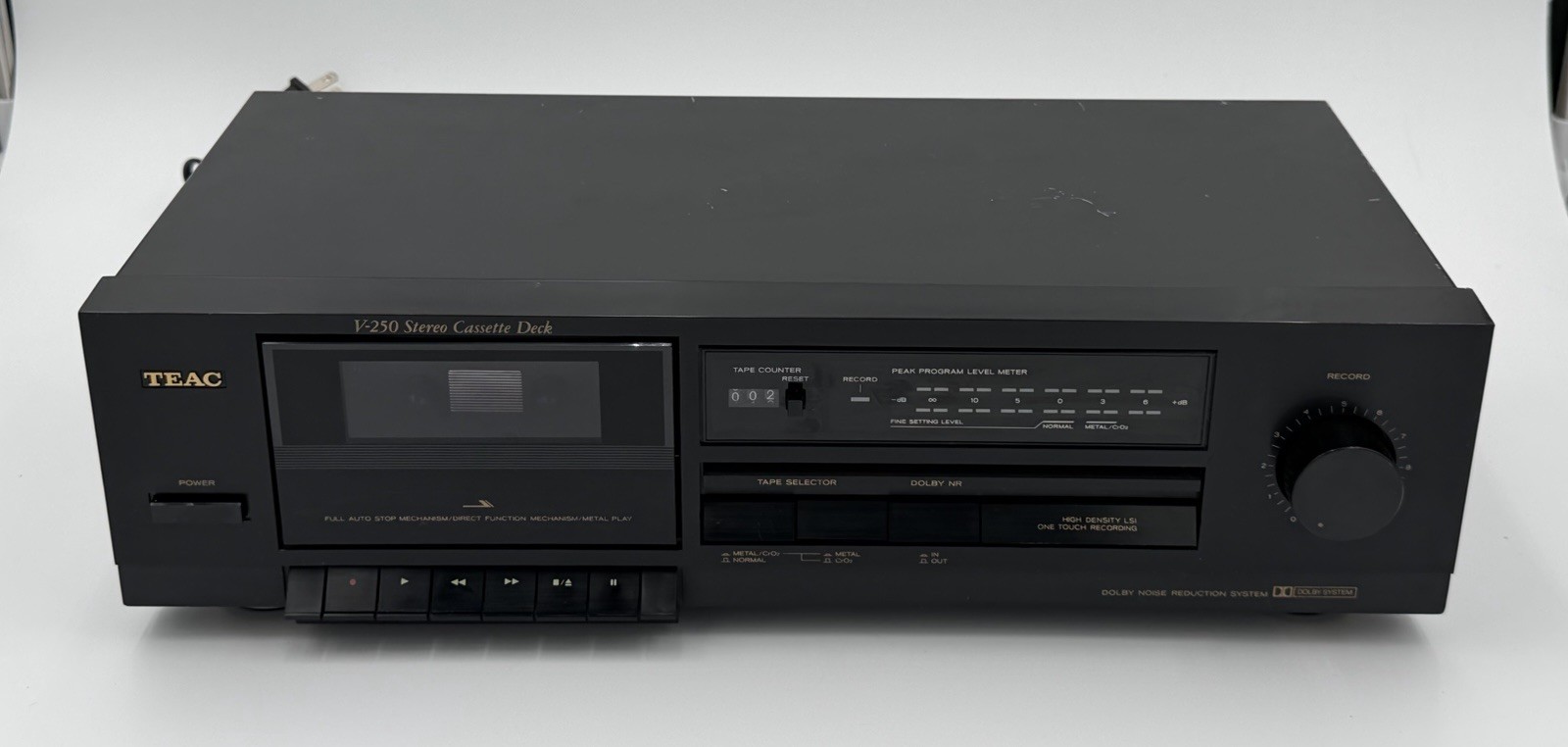 Vintage 1980/90s TEAC V-250 Stereo Cassette Deck Vintage 1980/90s TEAC V-250 Stereo Cassette Deck