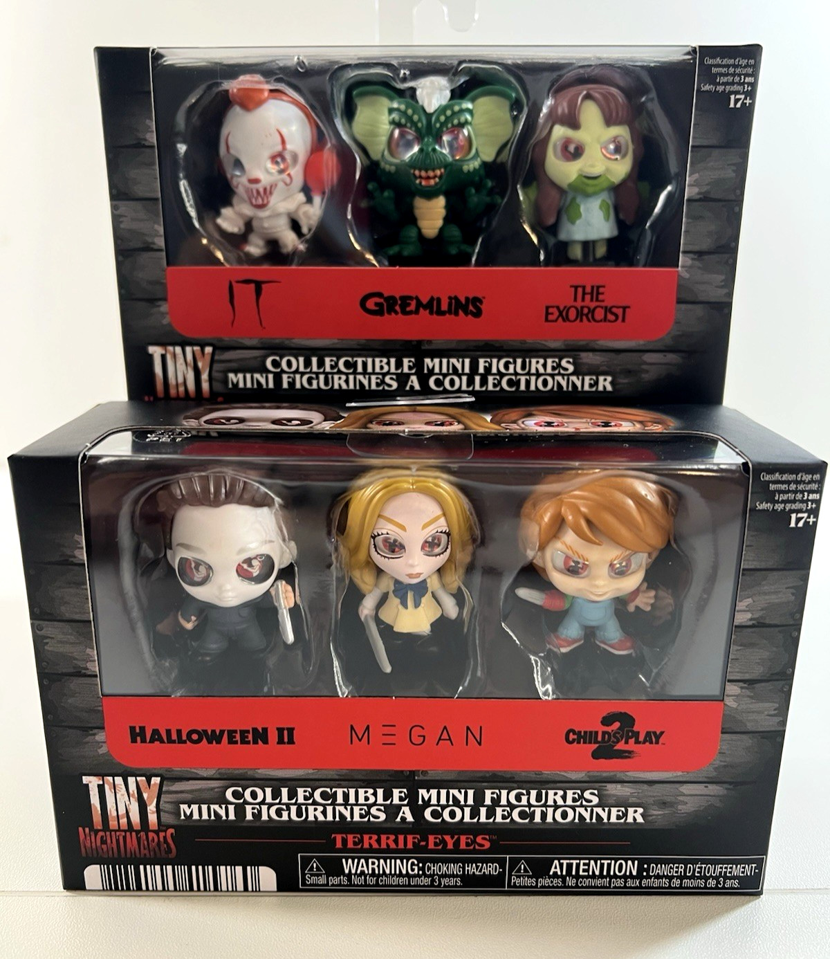 Tiny Nightmares: IT, Gremlins, Exorcist, Halloween, Megan, Chucky 1.5” figs NEW Tiny Nightmares: IT, Gremlins, Exorcist, Halloween, Megan, Chucky 1.5” figs NEW