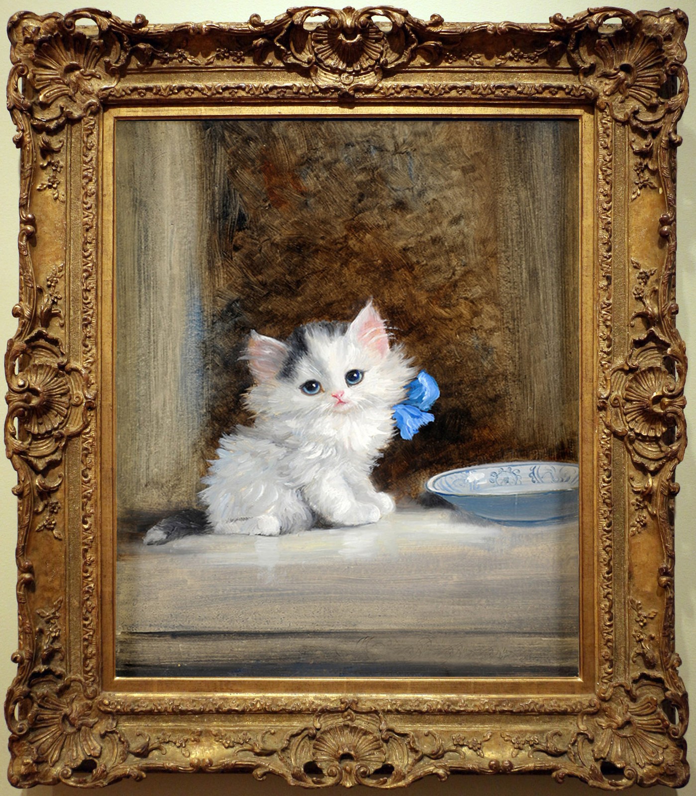 Hand Painted Classical Oil Painting Kitten Cat Animal Art Vintage style Unframed Hand Painted Classical Oil Painting Kitten Cat Animal Art Vintage style Unframed