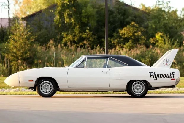 1970 Plymouth Road Runner Superbird rt profile Whte 24X36 poster, muscle car