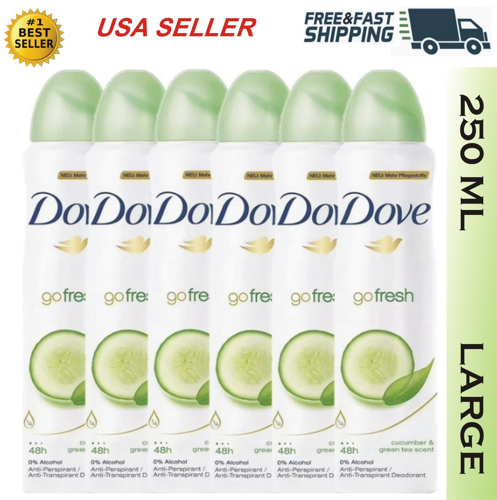 Dove Original Anti-Perspirant Deodorant Spray For Women (250ml) NEW EXTRA LONG