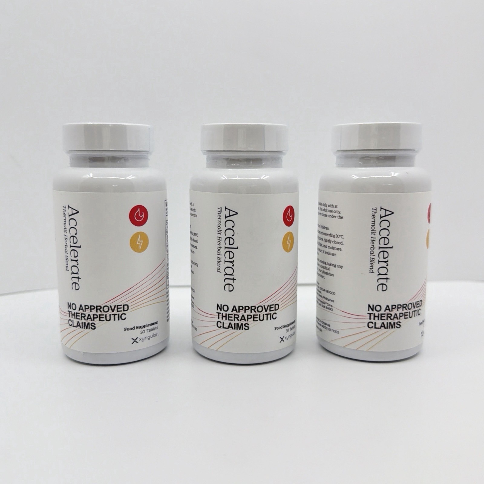 3 PACK Xyngular Accelerate 60 Tablets Burn And Appetite Control NEW SEALED 3 PACK Xyngular Accelerate 60 Tablets Burn And Appetite Control NEW SEALED