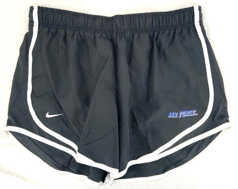 NEW USAF U.S. Air Force Falcons Nike Tempo Dri-Fit Running Shorts Gray Women's M