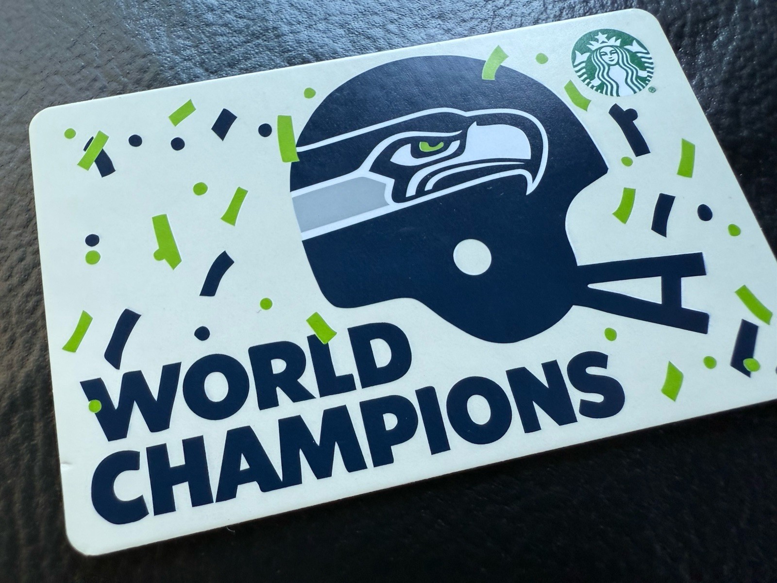 STARBUCKS 2026 SEATTLE SEAHAWKS SUPERBOWL CHAMPS GIFT CARD New & Unloaded & Rare