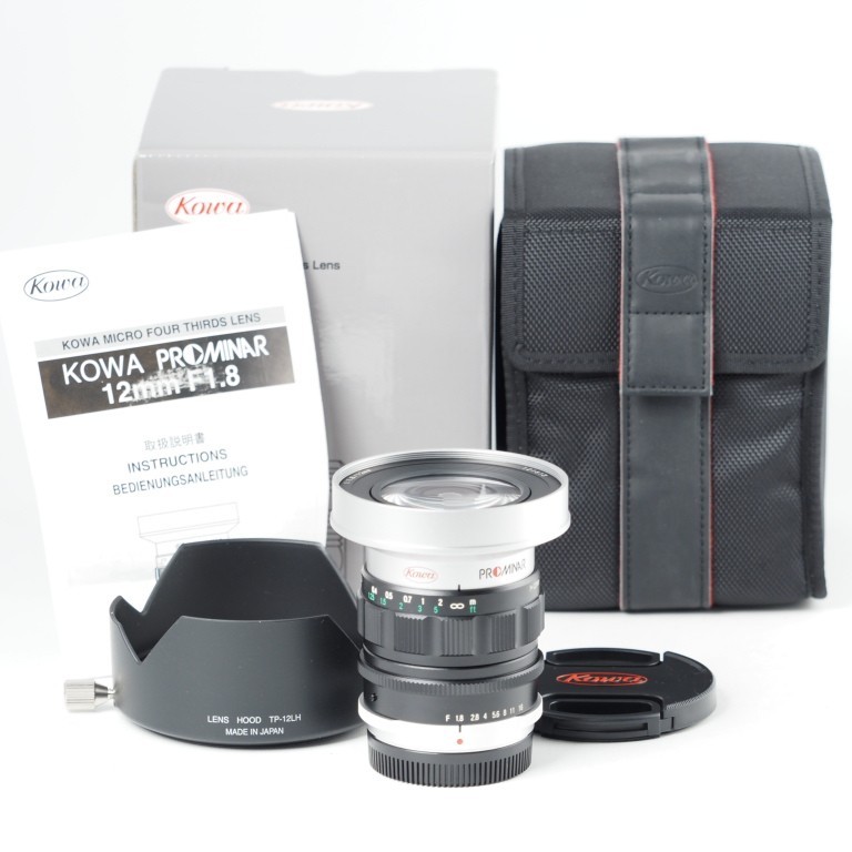 Kowa PROMINAR 12mm f/1.8 Silver Lens (Micro Four Thirds) [Top Mint] US Stock