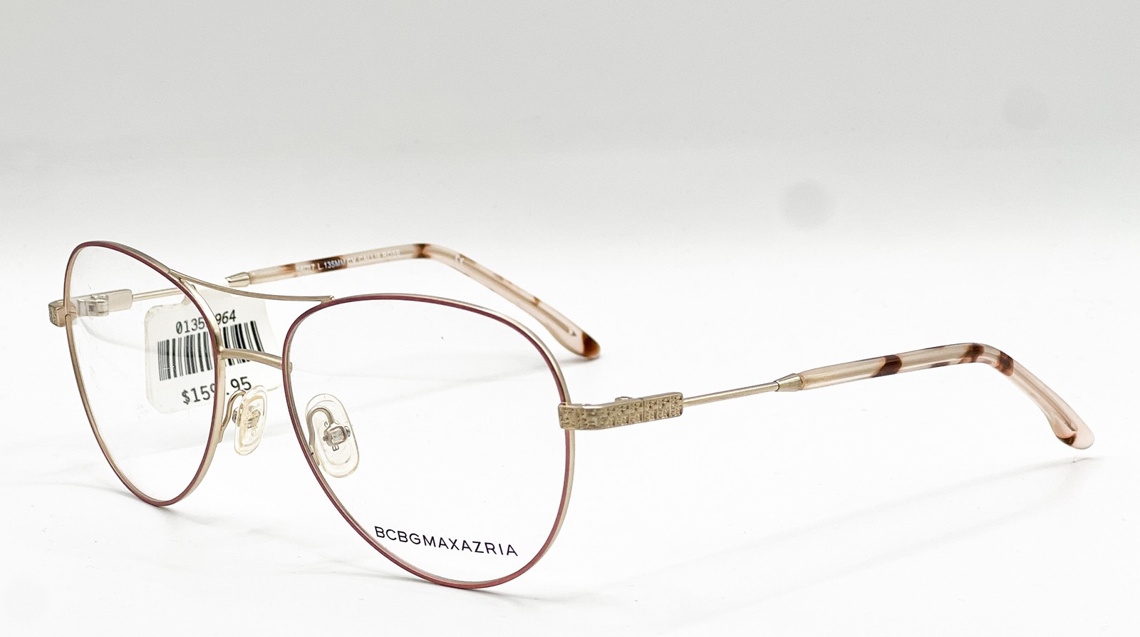 BCBGMAXAZRIA CALLIE DEEP ROSE AUTHENTIC EYEGLASSES 54-17