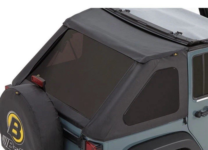 Bestop 58223-35 Soft Top Window Set Black Diamond for 07-18 Jeep Wrangler JK 4DR Bestop 58223-35 Soft Top Window Set Black Diamond for 07-18 Jeep Wrangler JK 4DR