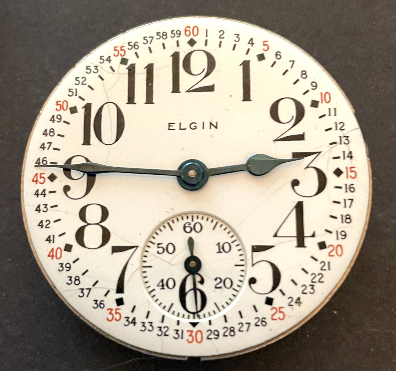 Antique 1941 Elgin Grade 387 Pocket Watch Movement Running Ticks 16s 17j USA Antique 1941 Elgin Grade 387 Pocket Watch Movement Running Ticks 16s 17j USA