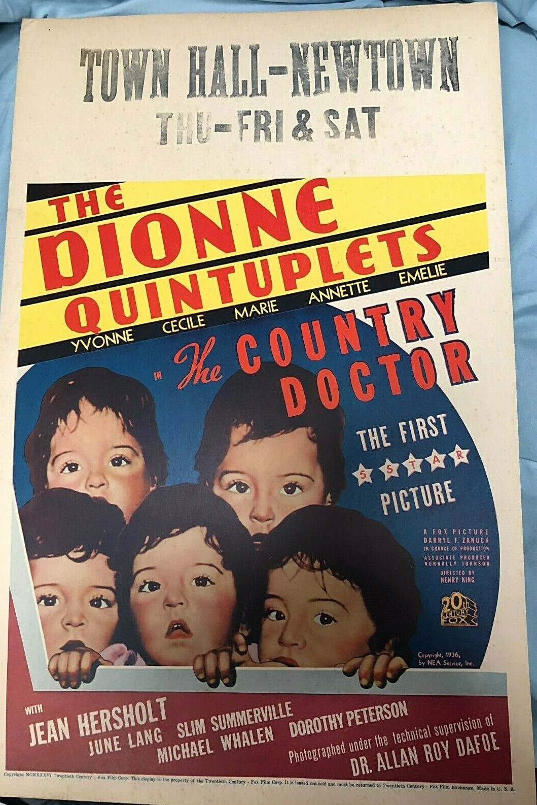 DIONNE QUINTUPLETS VERY RARE ORIG 1936 \