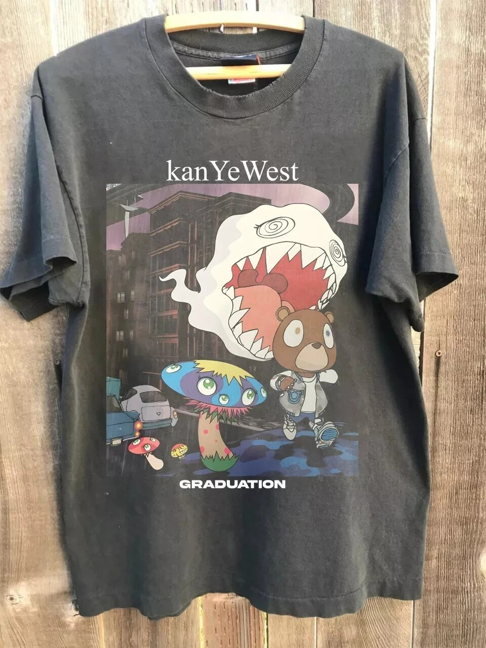 Kanye West 2024 Tour College Dropout Charcoal Unisex T Shirt S-5XL