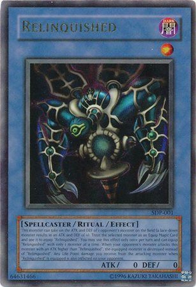Relinquished [SDP - Ultra Rare - Unlimited - SDP-001 Heavily Played]