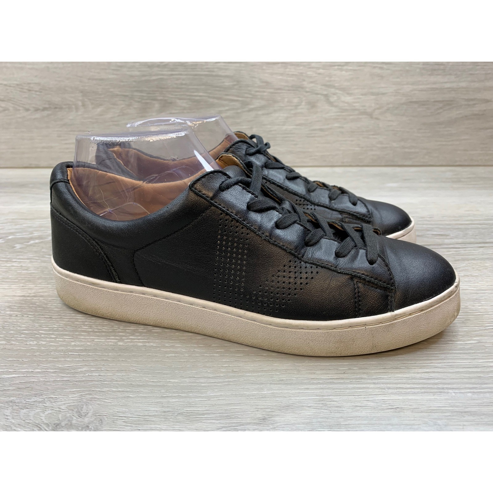 Vionic Honey Women\'s Sneakers Black Leather 8 Lace Up Low Top Comfort Shoes Vionic Honey Women\'s Sneakers Black Leather 8 Lace Up Low Top Comfort Shoes