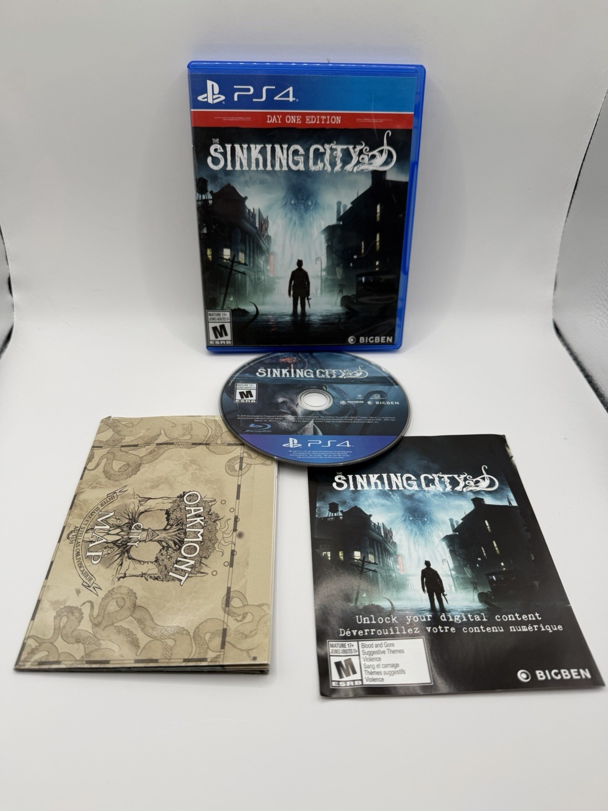 The Sinking City: Day One Edition - (PS4 PlayStation 4) - CIB Complete W/ Map The Sinking City: Day One Edition - (PS4 PlayStation 4) - CIB Complete W/ Map