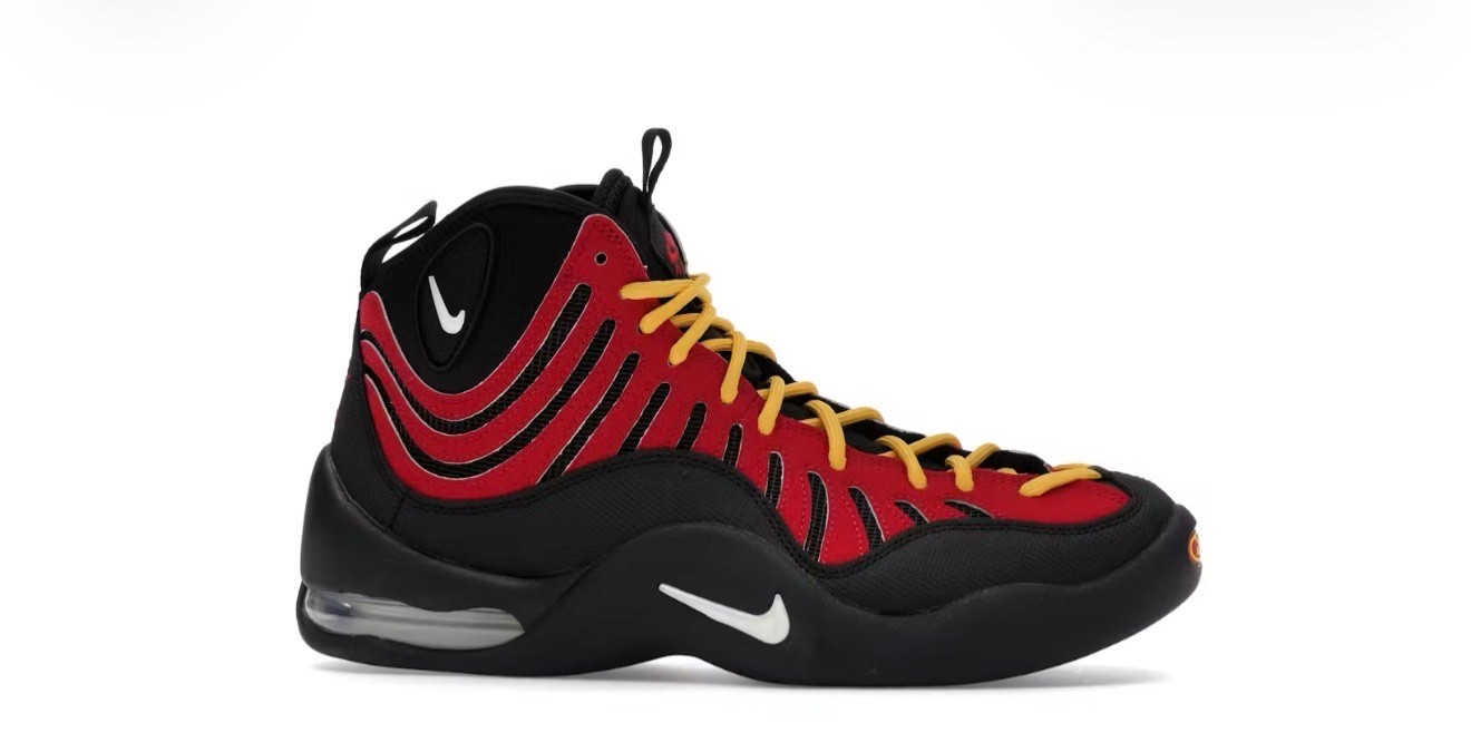 Nike Air Bakin' High SP Black Varsity Red 2026 #IQ5365-600 Size 8-12 Nike Air Bakin' High SP Black Varsity Red 2026 #IQ5365-600 Size 8-12
