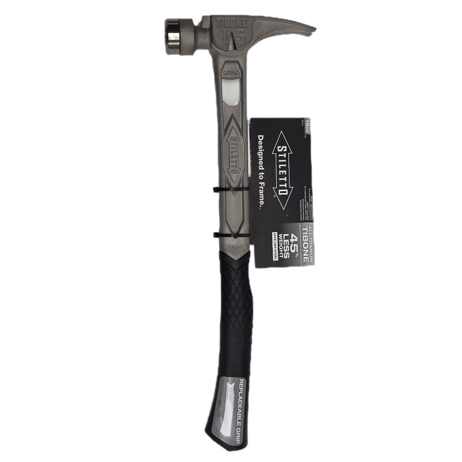 Stiletto TIB15MC 15oz TIBONE Milled/Curved Titanium Hammer