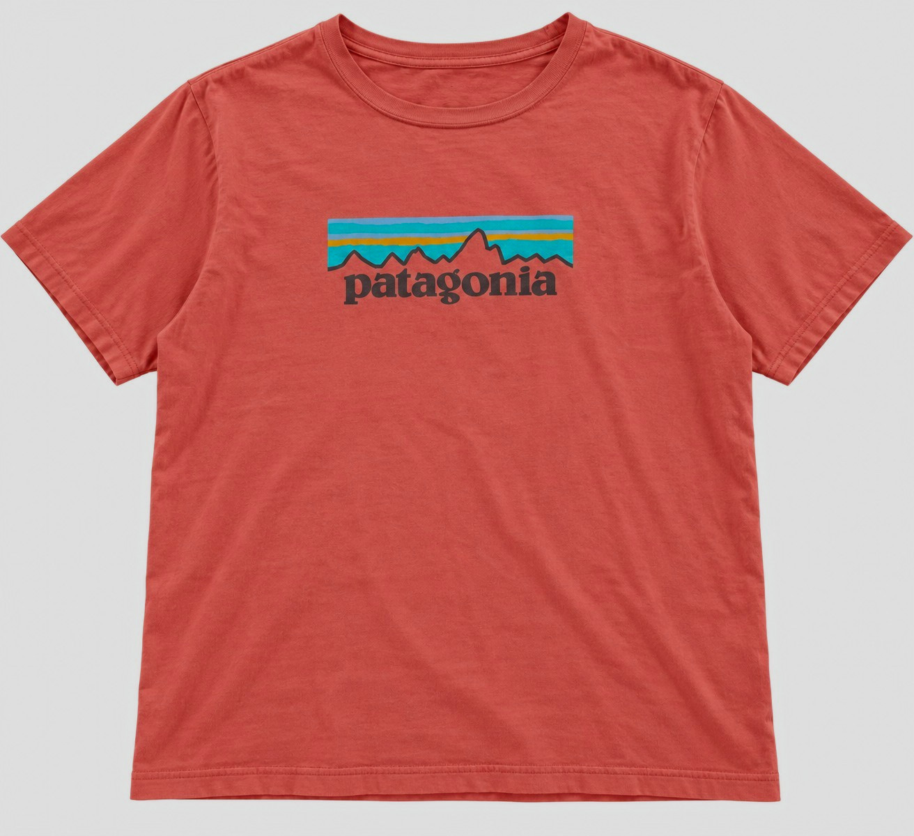 Patagonia Men’s XL Red Logo Graphic Crew Neck Short Sleeve Cotton Knit Tee Patagonia Men’s XL Red Logo Graphic Crew Neck Short Sleeve Cotton Knit Tee