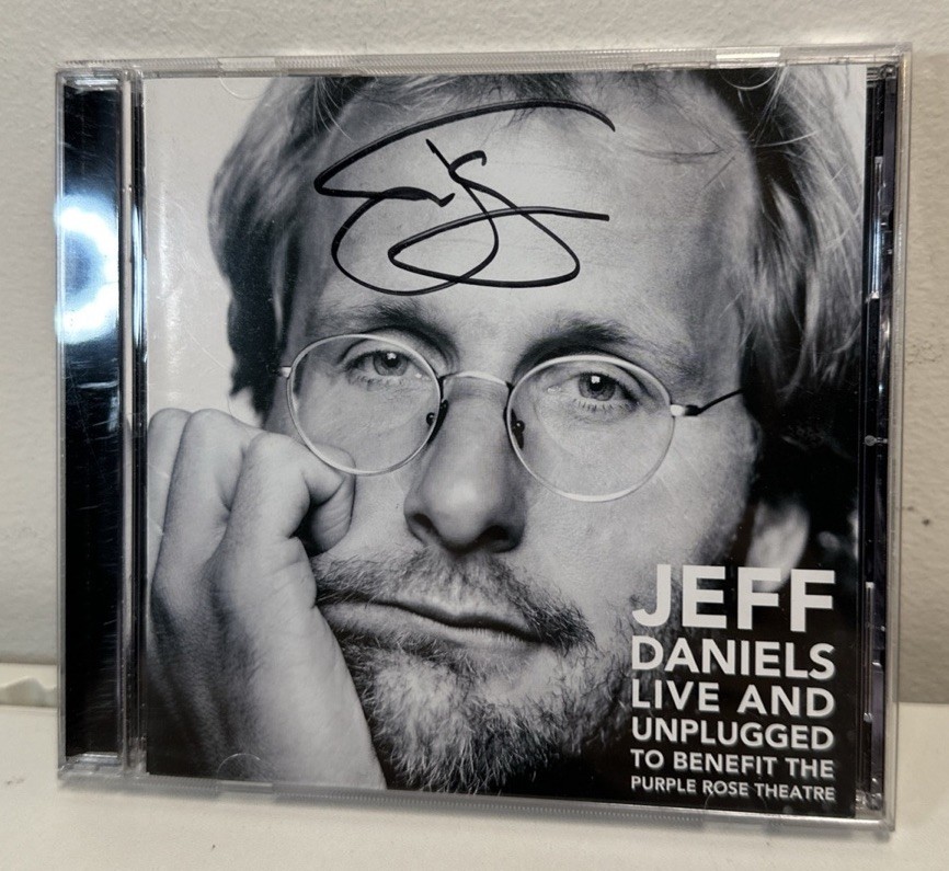 2004 Signed JEFF DANIELS Live & Unplugged CD Purple Rose Benefit 2004 Signed JEFF DANIELS Live & Unplugged CD Purple Rose Benefit