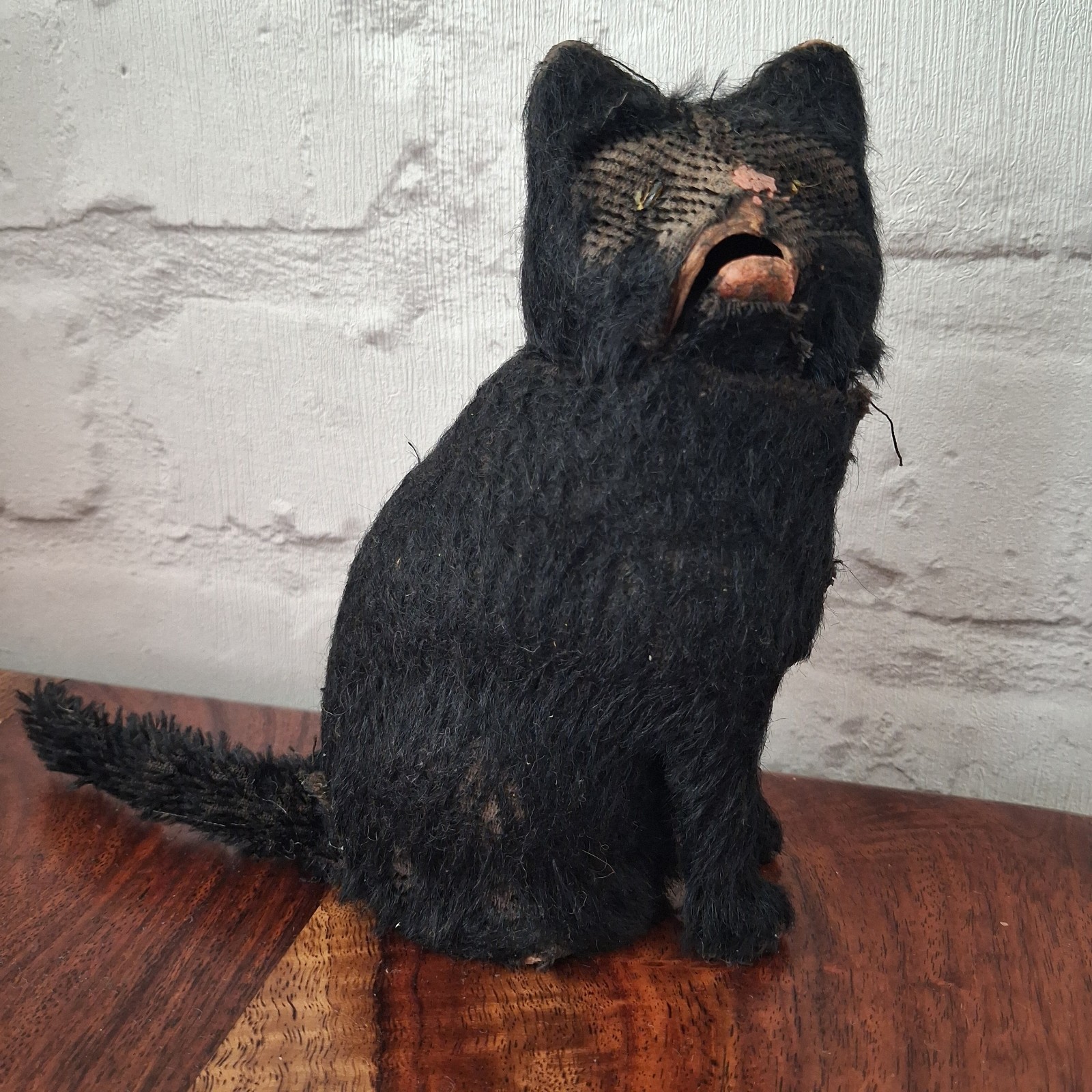 Antique German Mohair Clockwork Cat Vintage Toy Teddy bear Doll pal Antique Toy Antique German Mohair Clockwork Cat Vintage Toy Teddy bear Doll pal Antique Toy