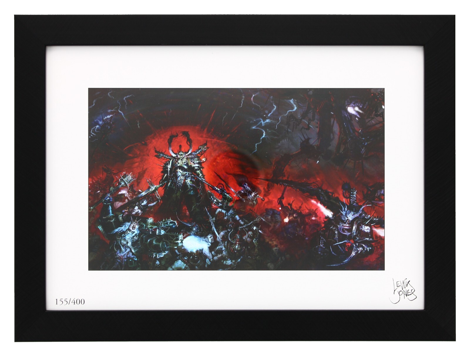 Warhammer 40K Chaos Space Marines 2022 Numbered Framed Art Print By Birch Prints