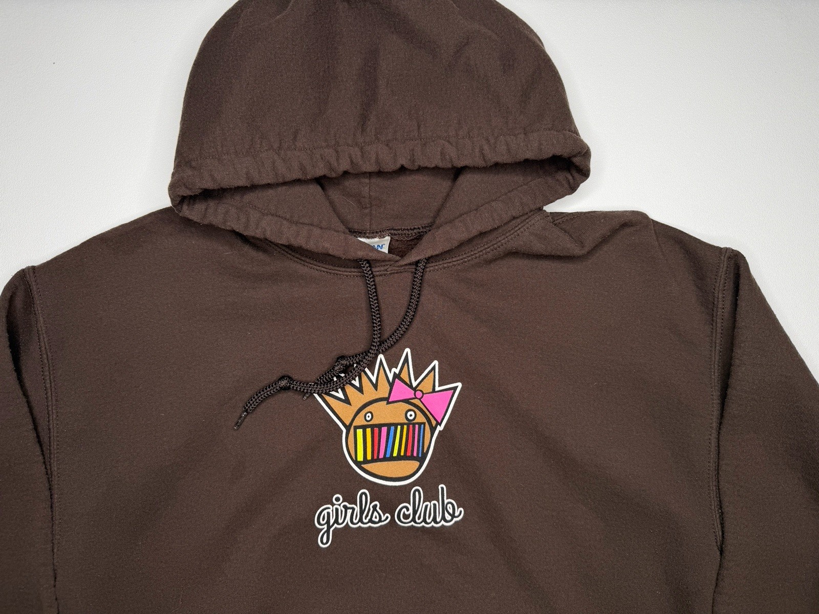 Vintage Ween Girls Club Boognish Hoodie Sweatshirt Brown | M