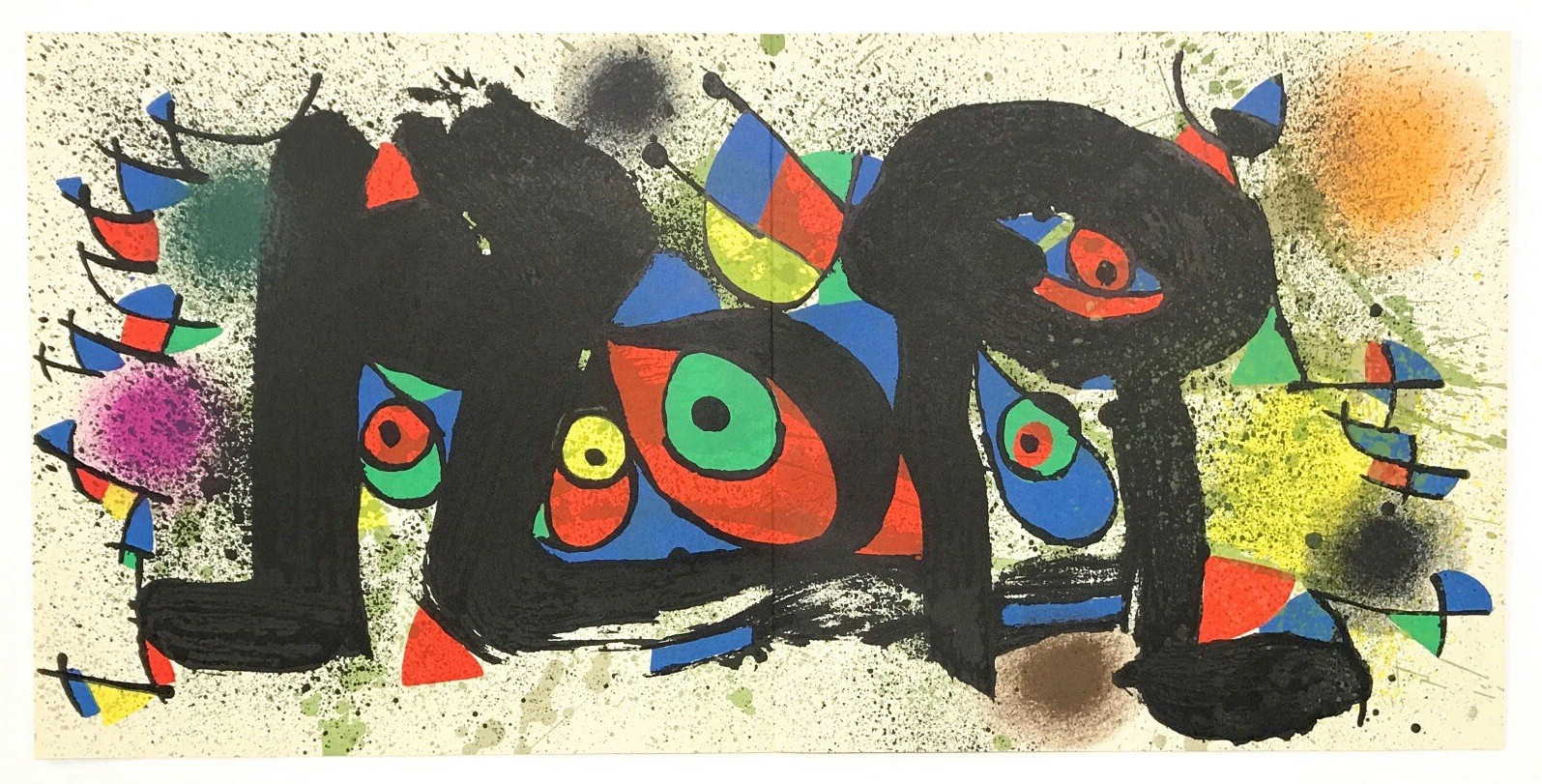 Artist: Joan Miro Title: Sculptures I Medium: original lithograph Size: 11 x 22 Artist: Joan Miro Title: Sculptures I Medium: original lithograph Size: 11 x 22