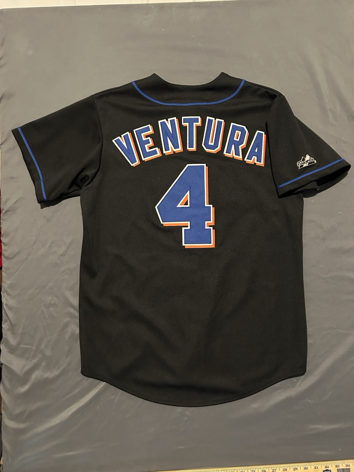 Vintage New York Mets Jersey Mens Large MLB Majestic Robin Ventura #4 Baseball