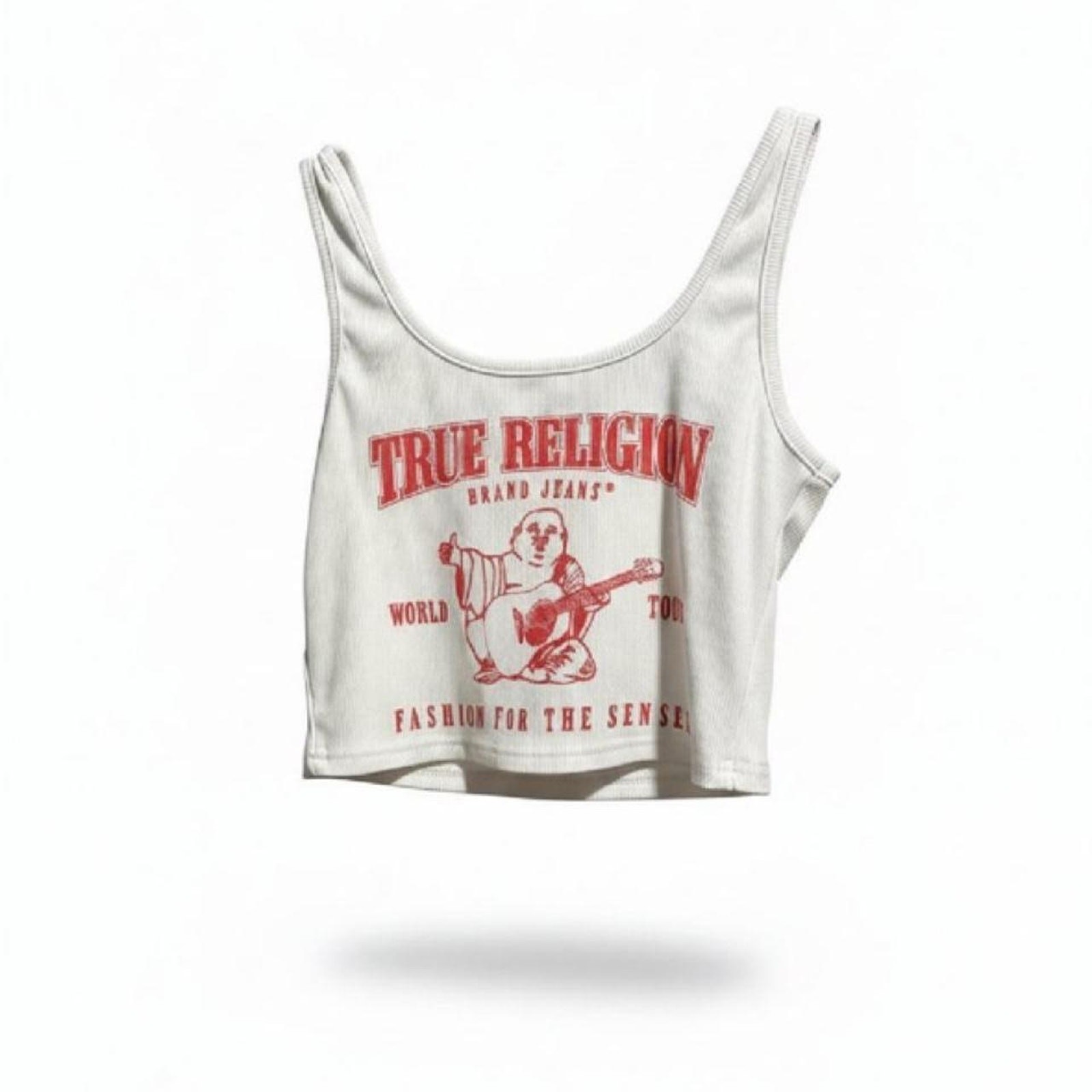 True religion white crop top True religion white crop top