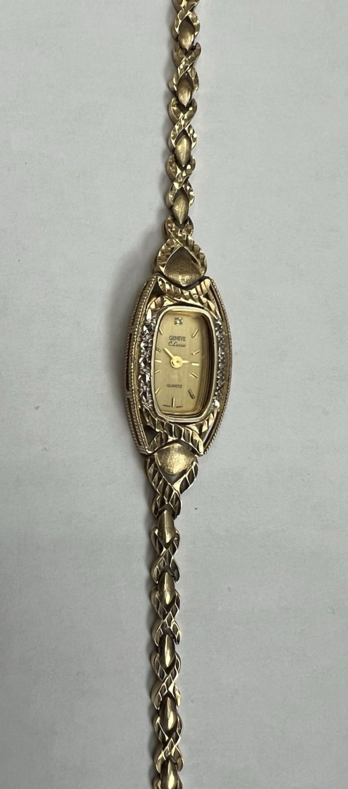 Vintage Geneve Classic Quartz 10K Solid Yellow Gold Ladies Dress Watch 15.9 Gram Vintage Geneve Classic Quartz 10K Solid Yellow Gold Ladies Dress Watch 15.9 Gram