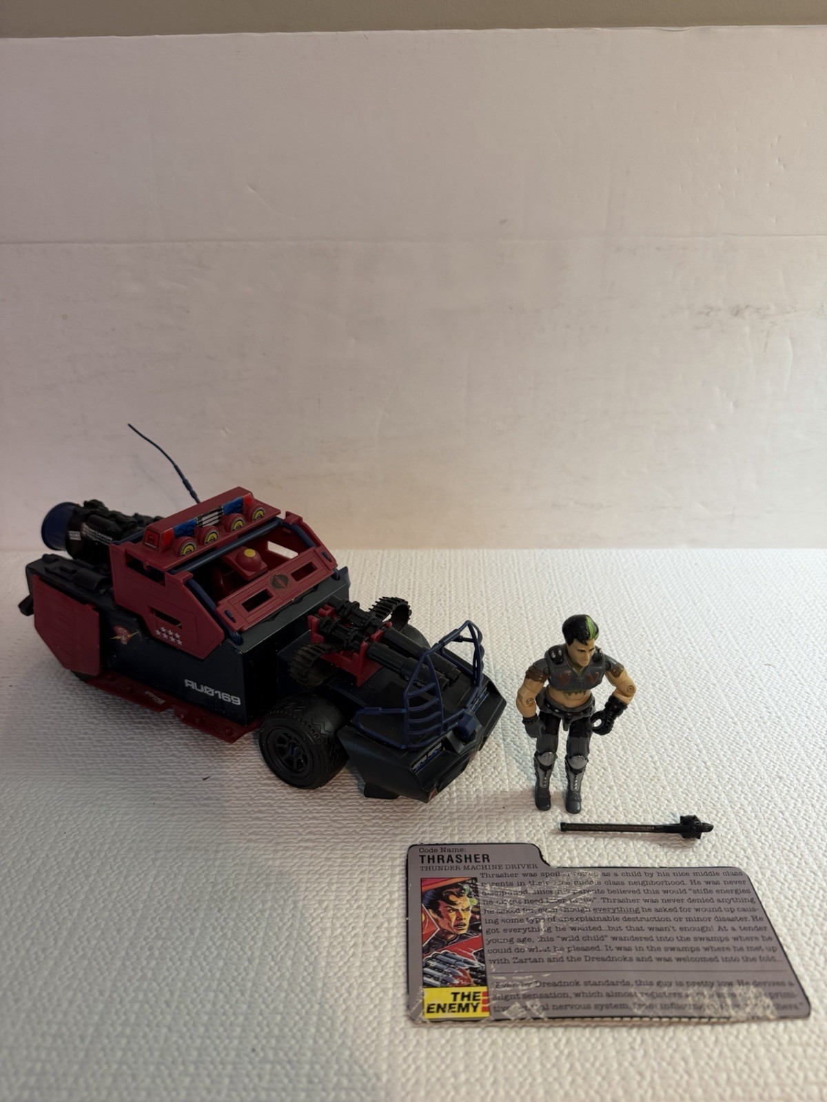 1986 GI Joe Dreadnok Thunder Machine & Thrasher Hasbro Vintage Cobra Read
