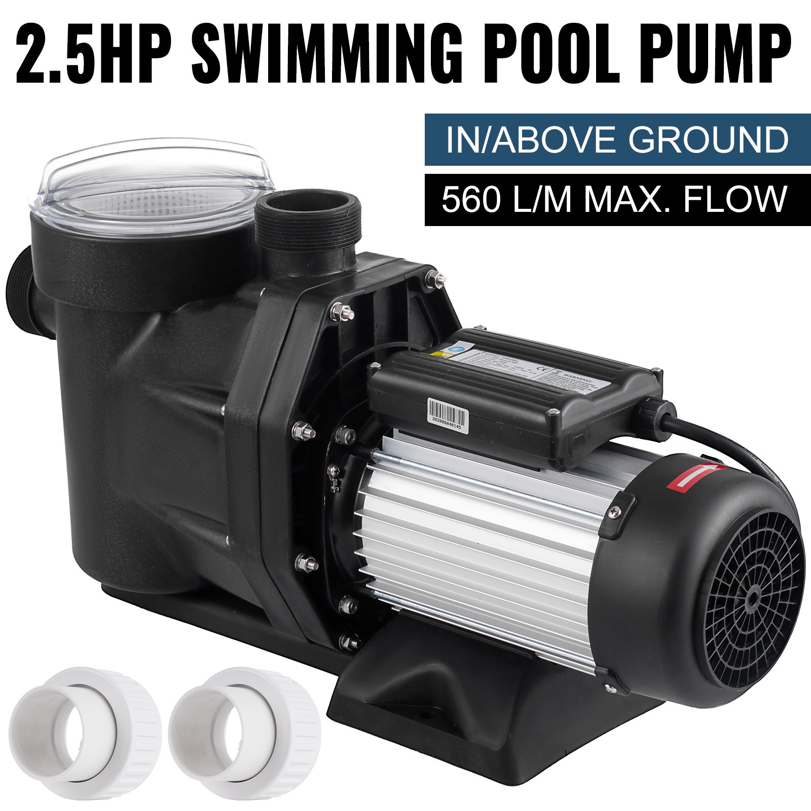 Hayward 2.5HP Swimming Pool Pump In/Above Ground with Motor Strainer Basket