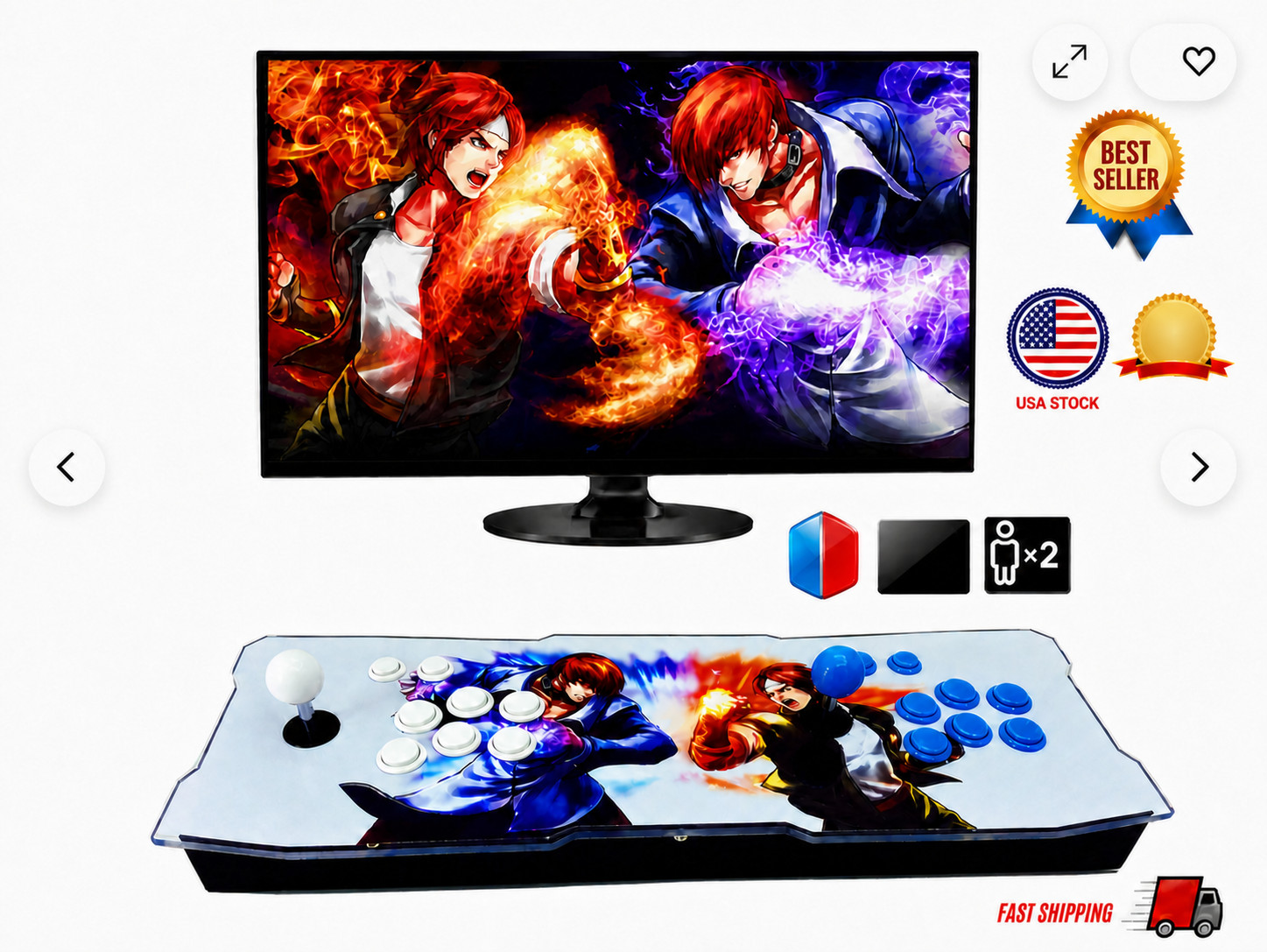 Pandora Box 26800-in-1 3D/2D Dual Player Home Arcade Console HDMI VGA Pandora Box 26800-in-1 3D/2D Dual Player Home Arcade Console HDMI VGA