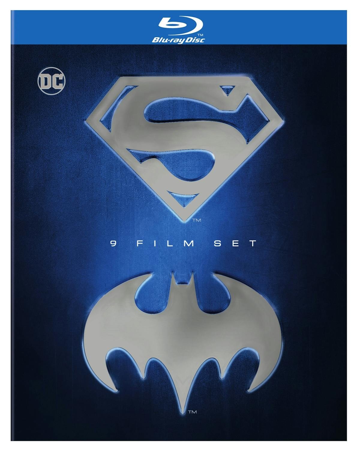 Batman & Superman 9-Film Set Blu-ray NEW