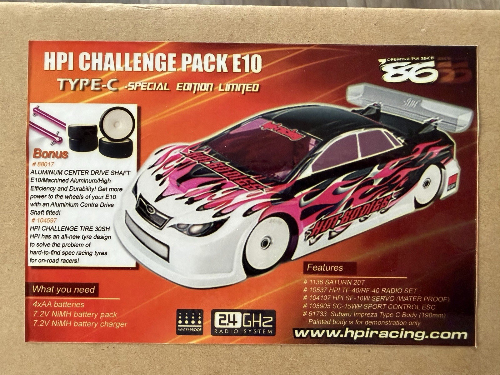HPI Racing E10 1/10 Electric Car Challenge pack RTR HPI Racing E10 1/10 Electric Car Challenge pack RTR