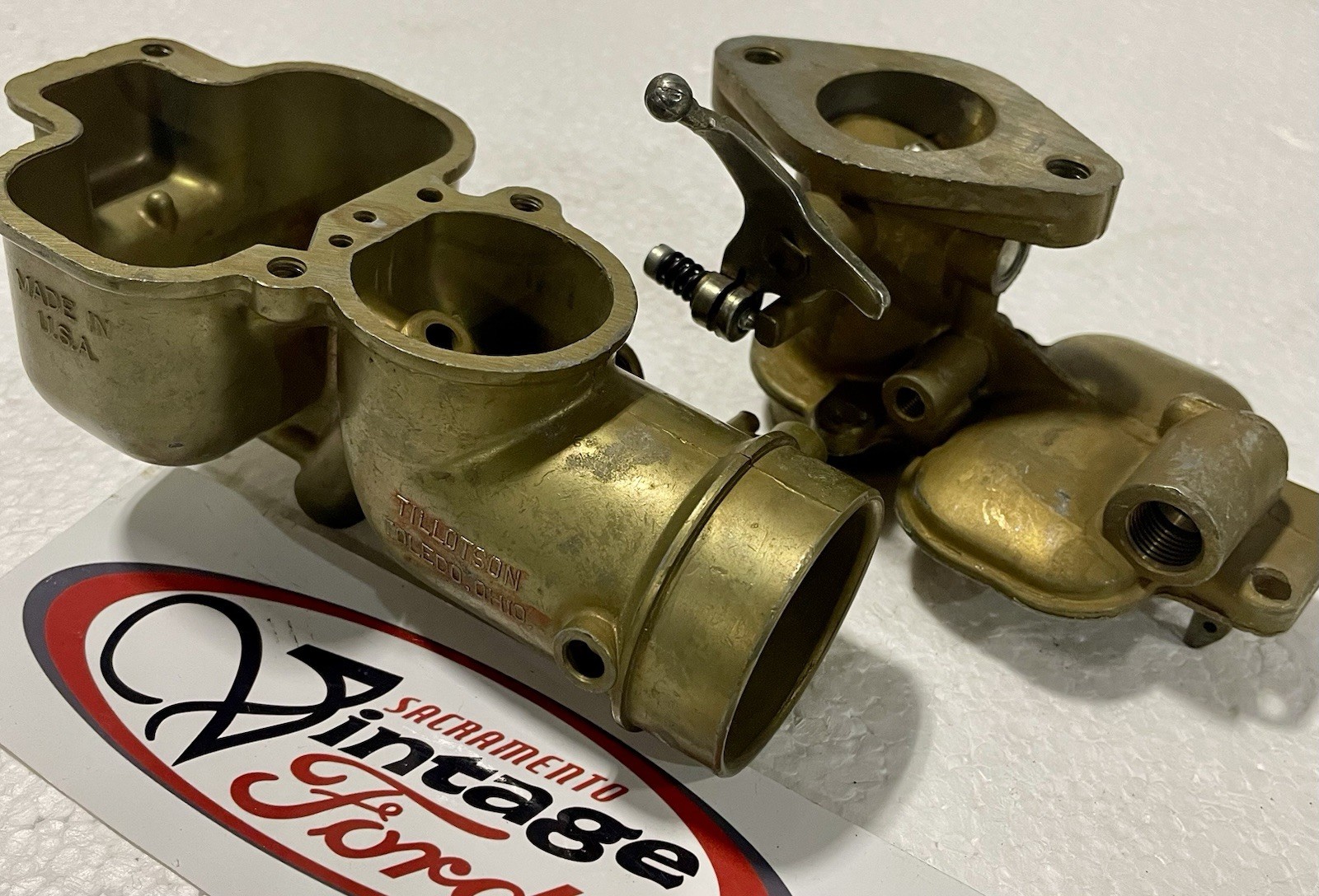 Tillotson NOS Original Carburetor Bare Upper & Lower Body Model A Ford 1928-1931