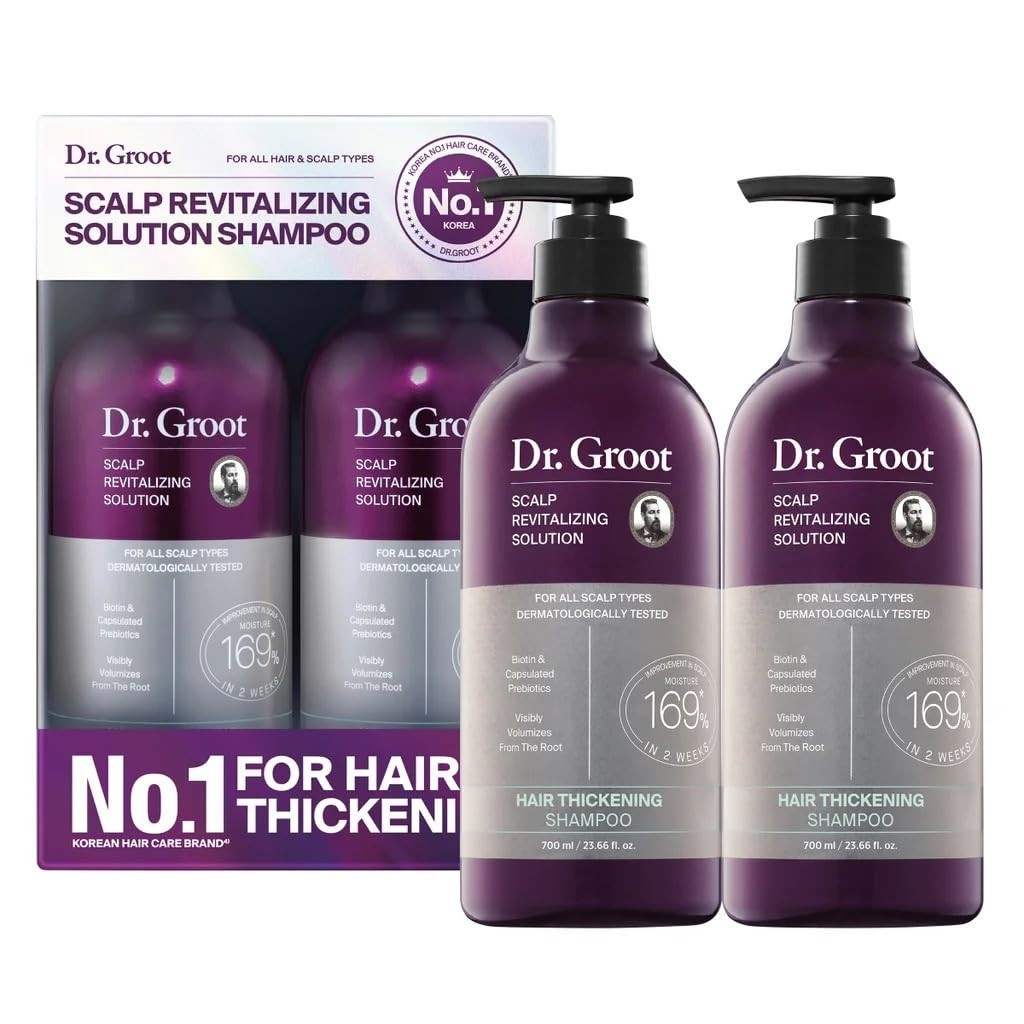 Dr. Groot Scalp Revitalizing Shampoo 2 Pack 23.6 fl oz Each – Hair Thickening
