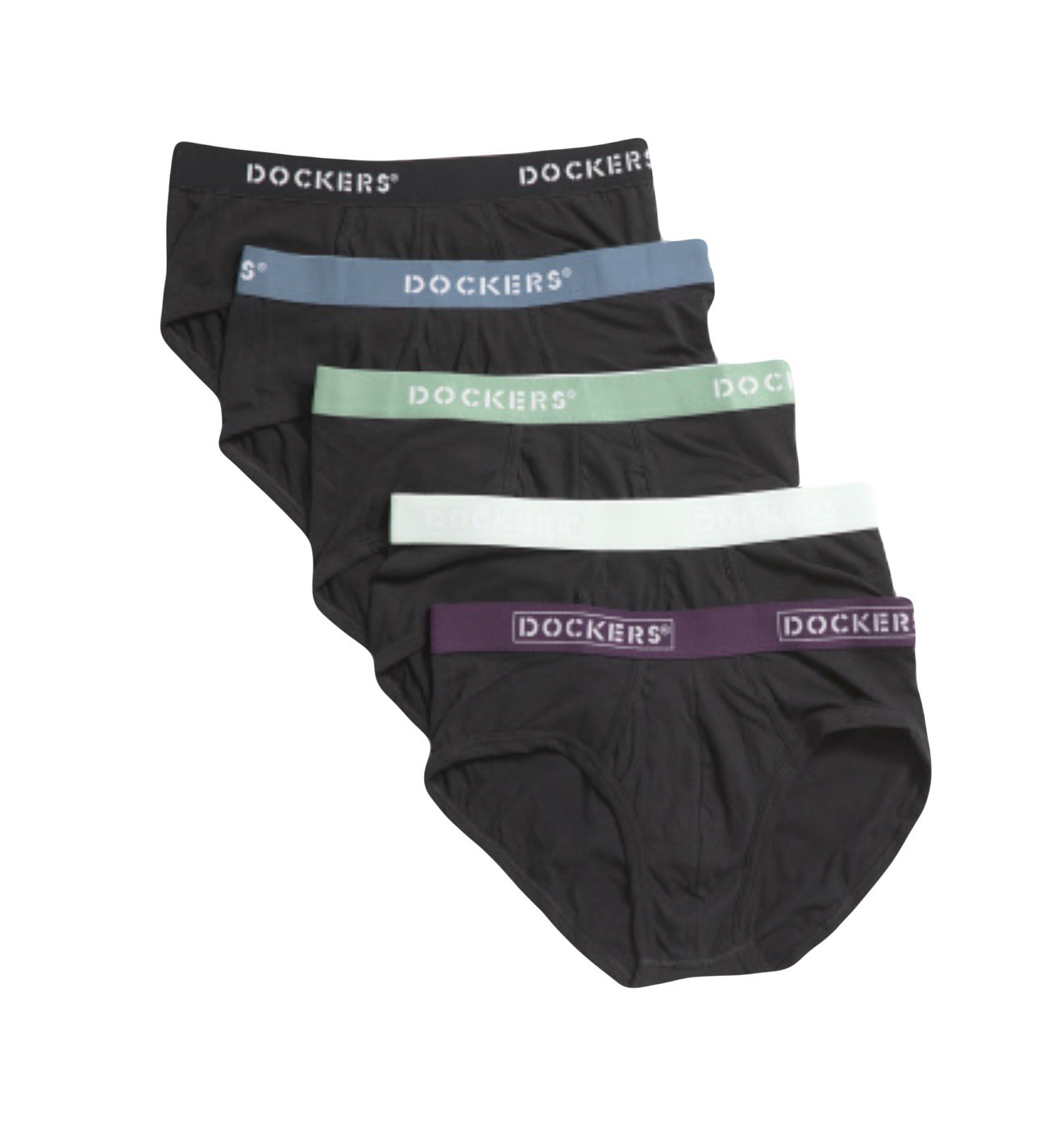 NWT Dockers. Men's 5 Pack. Premium Cotton Fly Front Briefs. Black. MSRP $38.00 NWT Dockers. Men's 5 Pack. Premium Cotton Fly Front Briefs. Black. MSRP $38.00